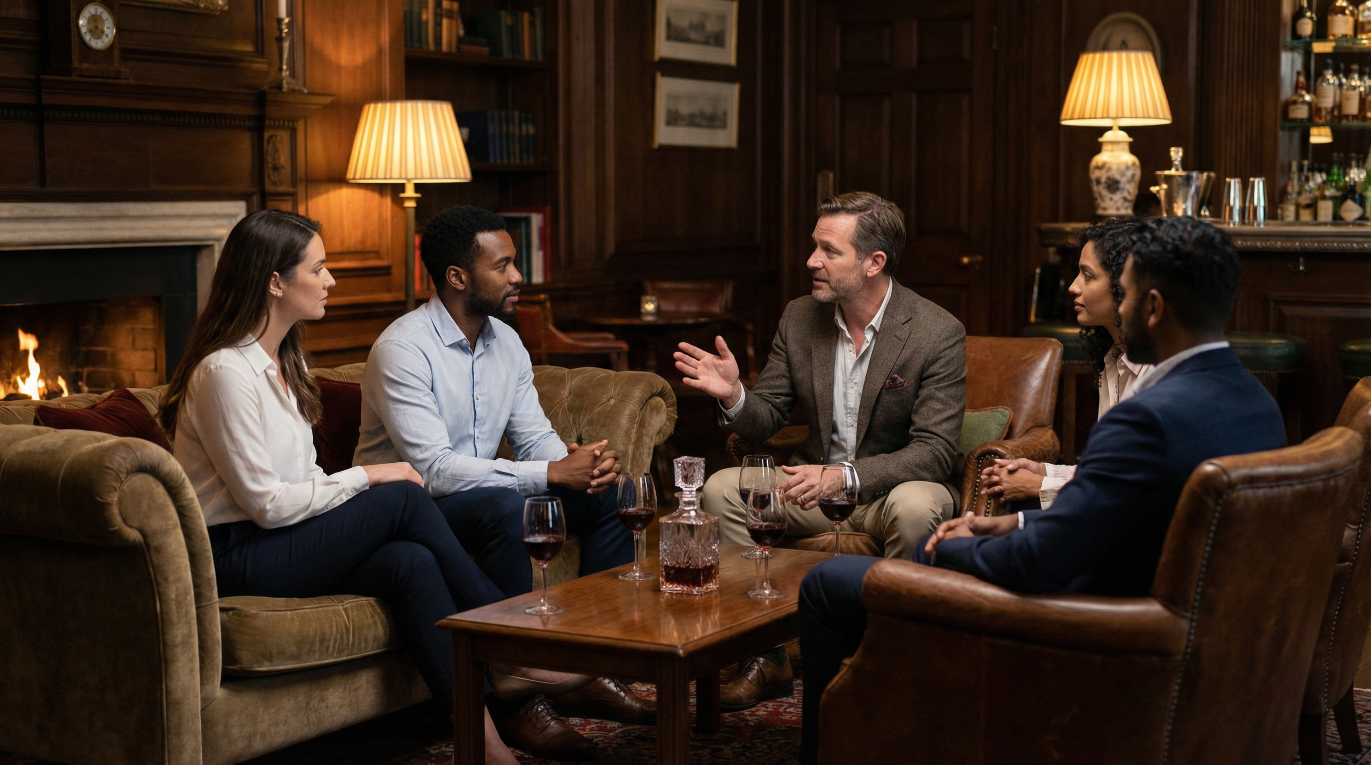 Sophisticated investors in discussion